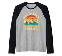 Sì, Ho Un Piano pensionistico - Pontoon Captain Pontooning Maglia con Maniche Raglan