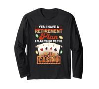 Sì, Ho Un Piano pensionistico Vai a Casino Retiree Gambler Maglia a Manica