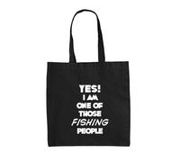 Si i Am Uno Of Those Pesca People - Borsa Tote IN Tela - Slogan Divertente