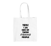 Si i Am Uno Of Those Pesca People - Borsa Tote IN Tela - Slogan Divertente