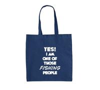 Si i Am Uno Of Those Pesca People - Borsa Tote IN Tela - Slogan Divertente
