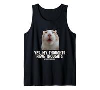 Sì, i Miei pensieri Hanno pensieri ADHD Funny Silly Meme Cat Canotta