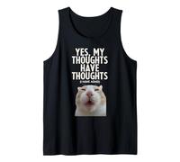 Sì, i Miei pensieri Hanno pensieri ADHD Funny Silly Meme Cat Canotta