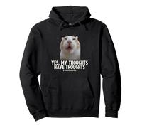 Sì, i Miei pensieri Hanno pensieri ADHD Funny Silly Meme Cat Felpa con Cappuccio