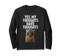 Sì I Miei pensieri Hanno pensieri ADHD Neurodiversità Gatto Divertente Maglia a Manica