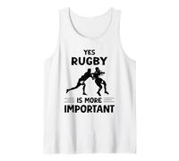 Sì, il rugby è più importante Divertente Rugby Sport Canotta