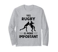 Sì, il rugby è più importante Divertente Rugby Sport Maglia a Manica