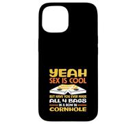 Sì, il sesso è un bel giocatore di cornhole divertente Custodia per iPhone 15