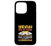 Sì, il sesso è un bel giocatore di cornhole divertente Custodia per iPhone 15 Pro Max