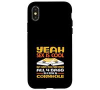 Sì, il sesso è un bel giocatore di cornhole divertente Custodia per iPhone X/XS