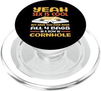 Sì, il sesso è un bel giocatore di cornhole divertente PopSockets PopGrip per MagSafe