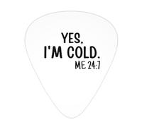 Sì, io sono freddo 24:7 Plettri per chitarra Plettri per chitarra basso 12 pezzi