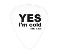 Sì, io sono freddo 24:7 Plettri per chitarra Plettri per chitarra basso 12 pezzi