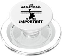 Sì, la pallavolo è più importante Pallavolo divertente PopSockets PopGrip per MagSafe
