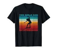 Sì, le ragazze possono fare skateboard Maglietta