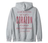 Si Me buscan de Todo corazón, podrán encontrarme. Felpa con Cappuccio