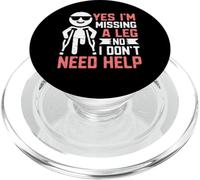 Sì, mi manca una gamba no, non ho bisogno di aiuto amputato PopSockets PopGrip per MagSafe