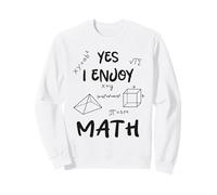 Sì, mi piace la matematica divertente citazione di matematica per studenti e insegnanti Felpa