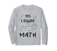 Sì, mi piace la matematica divertente citazione di matematica per studenti e insegnanti Maglia a Manica