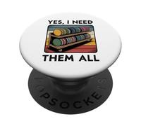 Sì, ne ho bisogno tutti, mensola da golf a dischi, Joke, Disc Golf PopSockets PopGrip Adesivo
