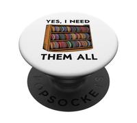 Sì, ne ho bisogno tutti, mensola da golf a dischi, Joke, Disc Golf PopSockets PopGrip Adesivo