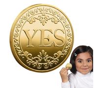 Sì-No-Coin - Metal Memorial Conor con Yes-Oro-Nein Beachossion | Angolo Elettorale per Decisioni Rapide, Un Pezzo Fortunato come Regalo per I Collezionisti, Parti Di Decisione A Doppio
