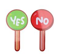 Sì No Palet,Sì No Pagaie di voto - 2 palette di interazione,Vero pallet falsi, segnali di risposta rapida per forniture di eventi in classe insegnante