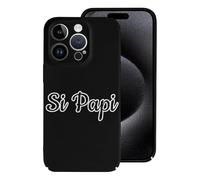 Si Papi - Custodia protettiva leggera e divertente, compatibile con iPhone 15/15 Plus/15 Pro/15 Pro Max, protezione divertente