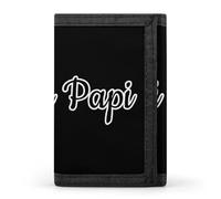 Si Papi - Portafoglio a tre pieghe con tasca frontale, clip per soldi con slot per carte di credito per uomo e donna, Stile: taglia unica, Stile:, Taglia unica