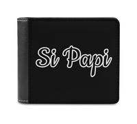 Si Papi - Portafoglio sottile con tasca frontale e porta carte di credito, per donne e uomini, Stile:, Taglia unica, Per tutte le stagioni