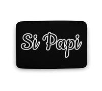 Si Papi Tappetino da cucina stampato, lavabile, tappetino da doccia, tappeto per bagno, soggiorno, 50 x 40 cm, 80 x 50 cm