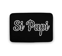 Si Papi Tappetino da cucina stampato, lavabile, tappetino da doccia, tappeto per bagno, soggiorno, 50 x 40 cm, 80 x 50 cm