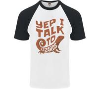 Sì Parlo Con I Lucertole Camaleonti Maglietta A Maniche Corte Da Uomo