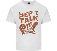 Sì Parlo Con I Lucertole Camaleonti Uomo Cotone T-Shirt Tee Top