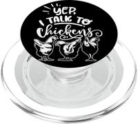 Sì, parlo con i polli pollame divertente PopSockets PopGrip per MagSafe