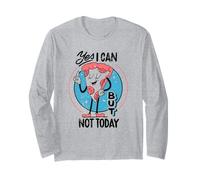Sì, Posso, ma Non Oggi - Funny Procastination Humor Maglia a Manica