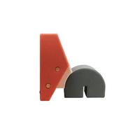 Si Prega di Attendere di Essere Seduti. Poltrona Keystone Pesca/ Bianco Sporco/ Grigio