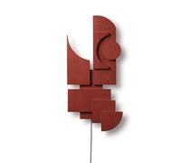 Si Prega di Attendere di Essere Seduti Totem Deco Applique Basca Rossa