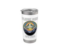Si prega di inviare UFO Pics Flying Saucers Astronomy Explorers Bicchiere termico in acciaio inox doppia parete