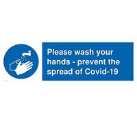 Si prega di lavarsi le mani - prevenire la diffusione di Covid-19