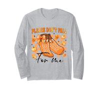 Si Prega di Non Cadere per Me Halloween Infermiera paziente Care Tech Maglia a Manica