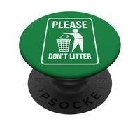 SI PREGA DI NON LETTARE SEGNALE EARTH DAY RICICLO PopSockets PopGrip Adesivo