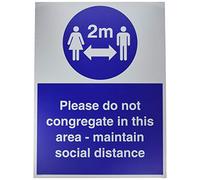 Si prega di non riunirsi in questa zona - mantenere la distanza sociale