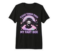 Si Prega di Pugno Lingua Il Mio Fart Box Tristo Mietitore Maglietta Premium