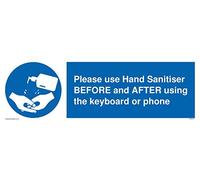Si prega di utilizzare disinfettante per le mani prima e dopo l'uso della tastiera o del telefono.