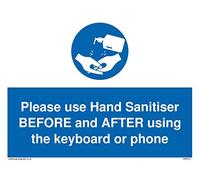 Si prega di utilizzare il disinfettante per le mani prima e dopo di utilizzare la tastiera o il telefono.