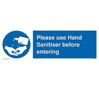 Si prega di utilizzare un disinfettante per le mani prima di