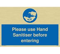 Si prega di utilizzare un disinfettante per le mani prima di