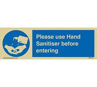 Si prega di utilizzare un disinfettante per le mani prima di