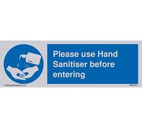 Si prega di utilizzare un disinfettante per le mani prima di